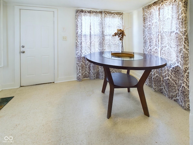 view of dining room