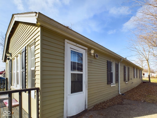 view of side of property