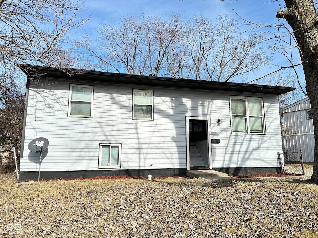 view of back of property