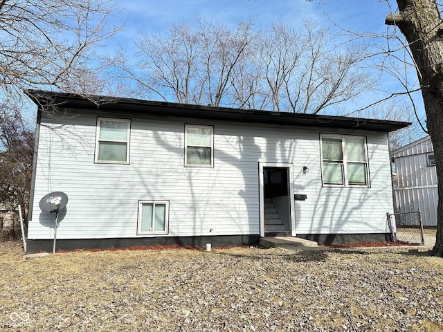 view of back of property