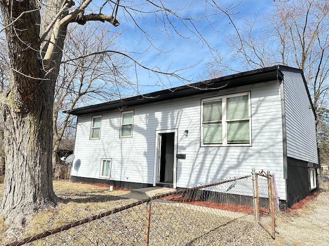 view of back of property