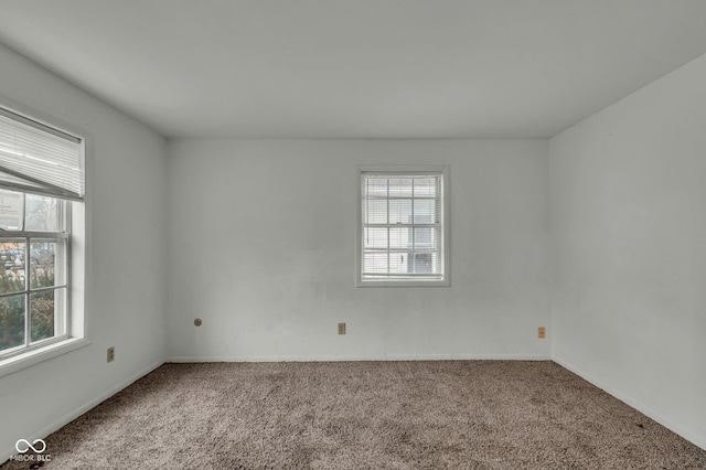 view of carpeted empty room