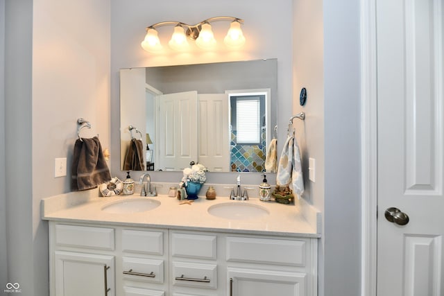 bathroom with vanity