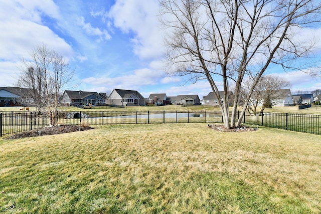 view of yard featuring a water view