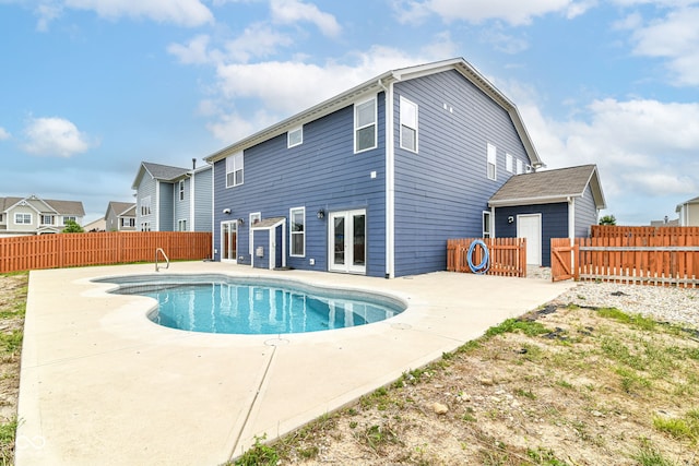 1324 Trailside Dr, Greenwood, IN 46143 - view of swimming pool with a patio area and french doors