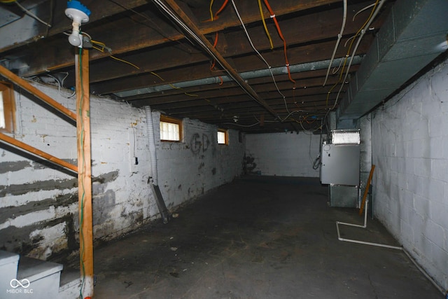 view of basement