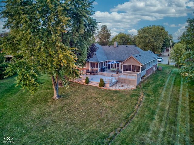 birds eye view of property