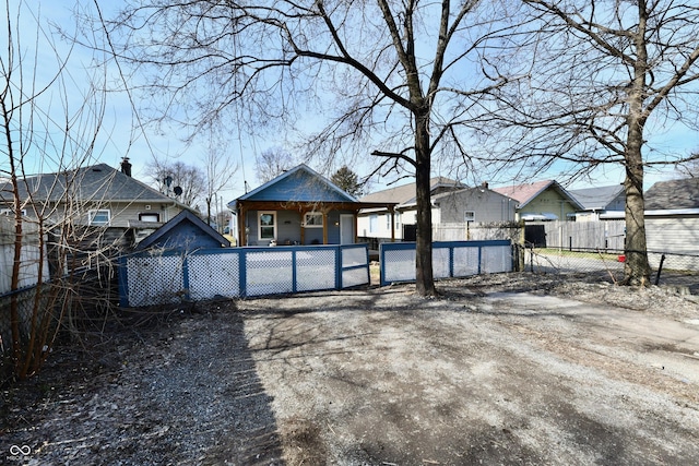 view of back of property