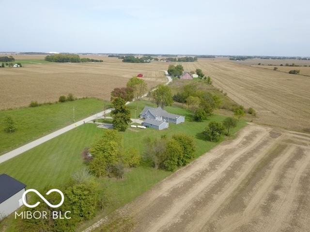 bird's eye view featuring a rural view