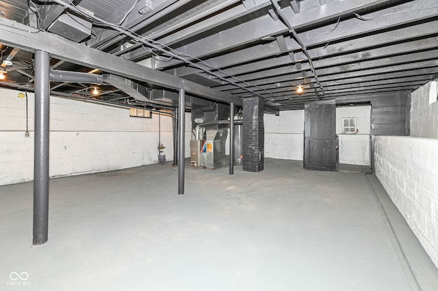 view of basement