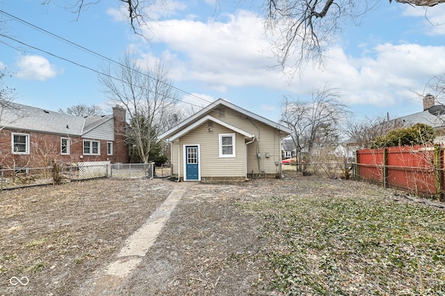 view of back of property