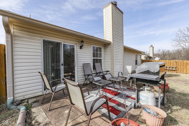 view of patio / terrace featuring grilling area