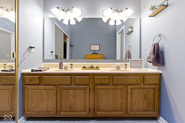 bathroom with vanity