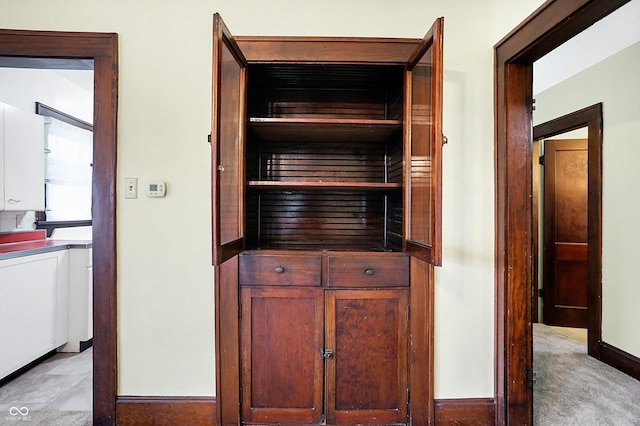 interior details with carpet floors