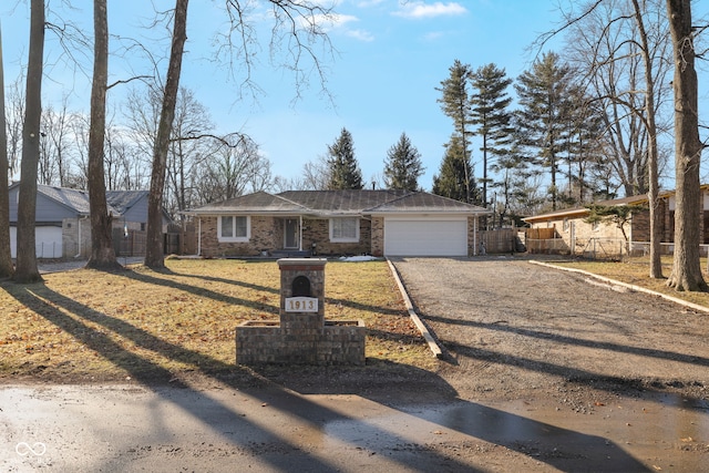 ranch-style house with a garage