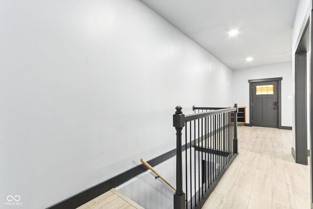 3707 N Kenwood Ave, Indianapolis, IN 46208 - corridor with light hardwood / wood-style floors