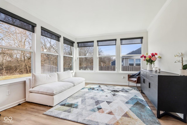 view of sunroom / solarium