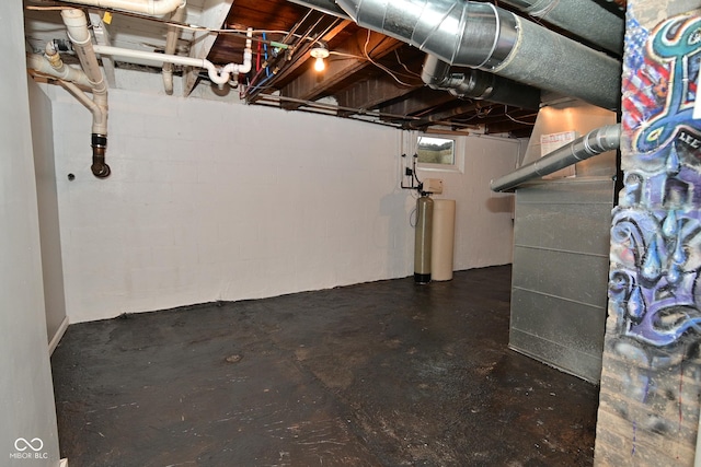 view of basement