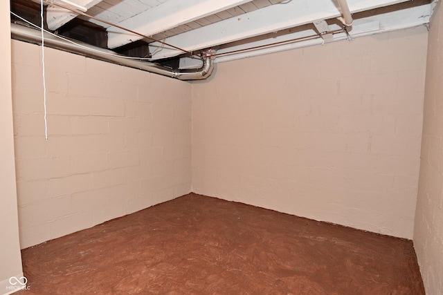 view of basement