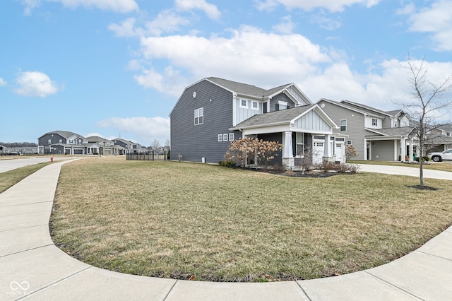 view of property exterior featuring a yard