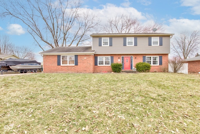 view of front of house featuring a front yard