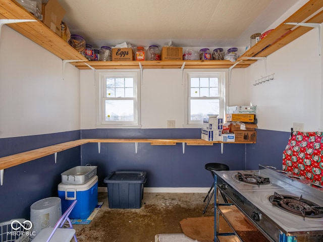 view of storage room