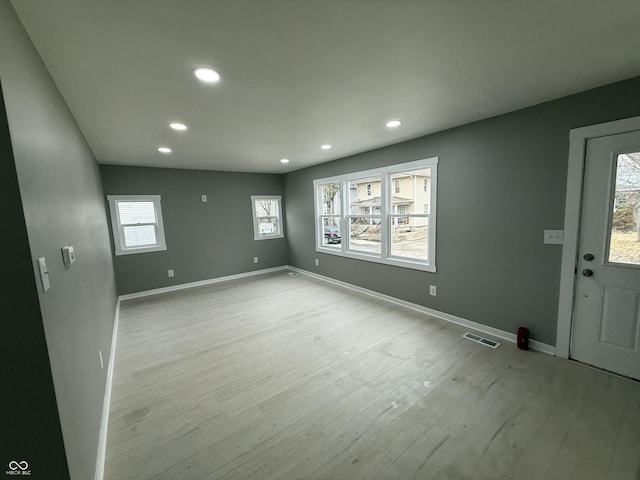 entryway featuring light wood-type flooring