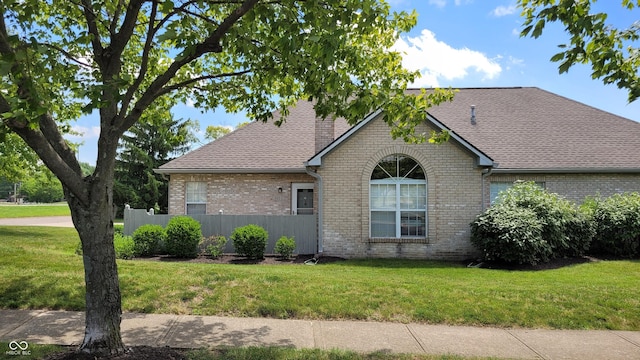 5850 Bradston Way, Indianapolis, IN 46237 - view of side of property with brick siding and roof with shingles