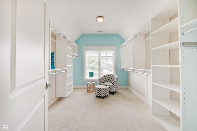 14445 Gainesway Cir, Fishers, IN 46040 - walk in closet with carpet and lofted ceiling