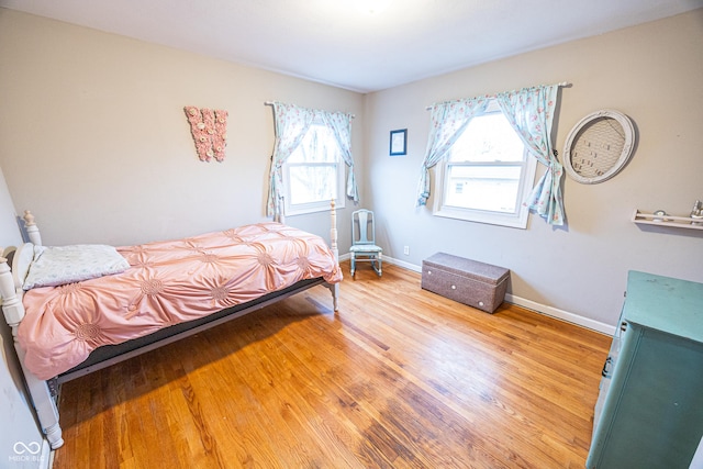 bedroom featuring hardwood / wood-style floors