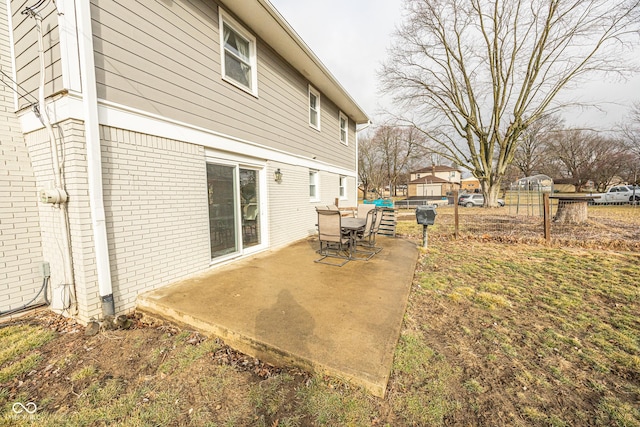 exterior space featuring a patio