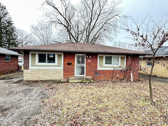 view of ranch-style home