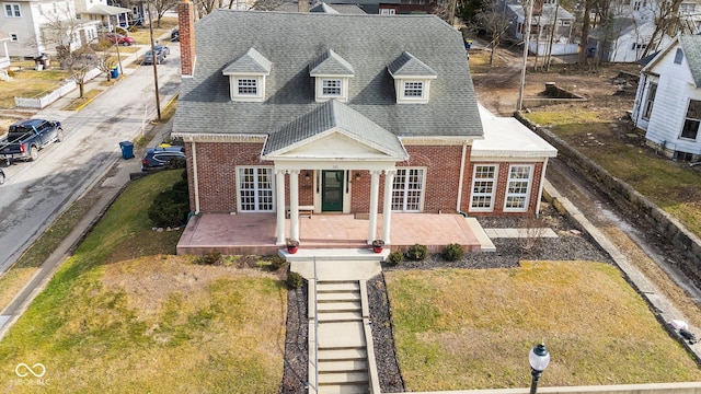 view of front of home featuring a patio area