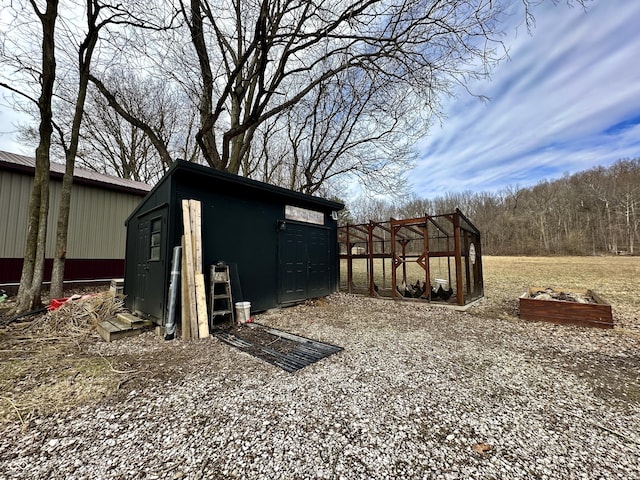 view of outbuilding