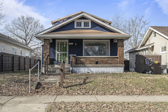 bungalow featuring a porch