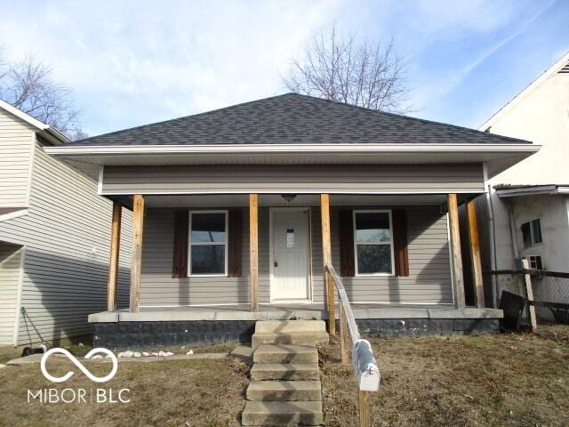 bungalow-style home featuring covered porch