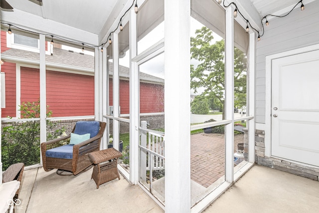 view of sunroom