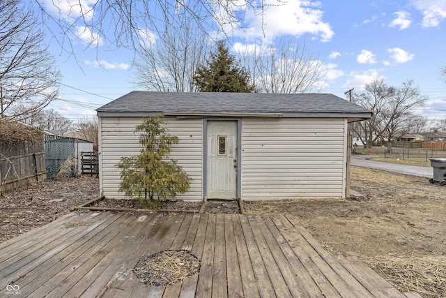 view of outbuilding