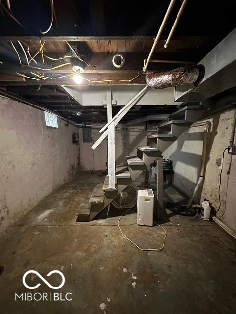 view of basement