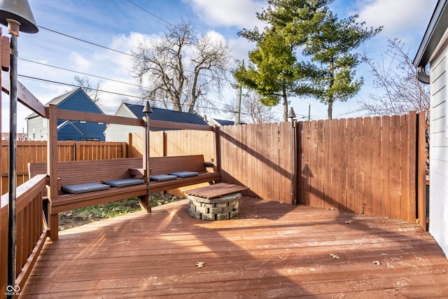 view of wooden terrace