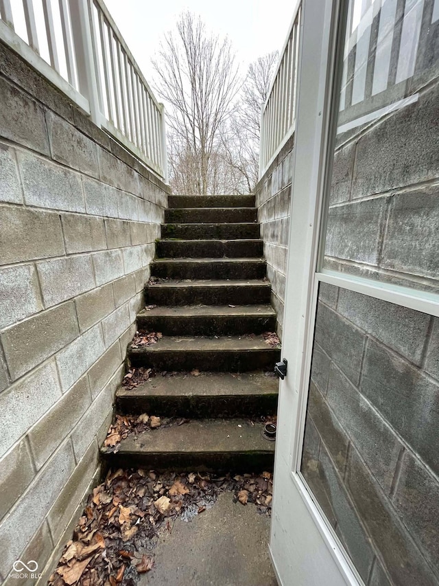 view of staircase