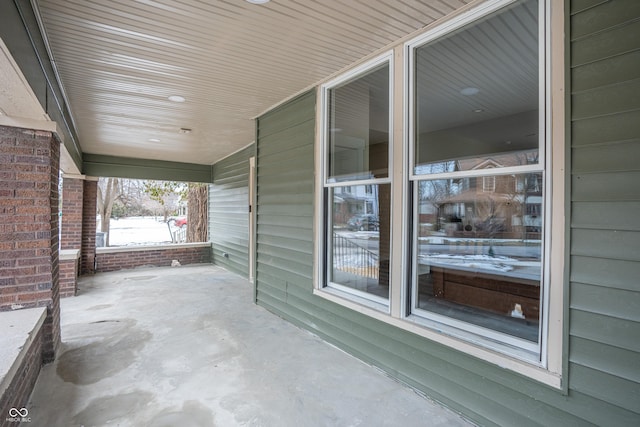 view of patio with covered porch