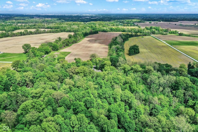 drone / aerial view featuring a rural view