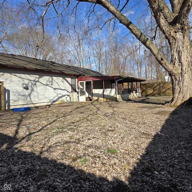 view of rear view of property