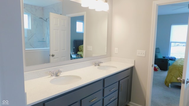 bathroom with vanity