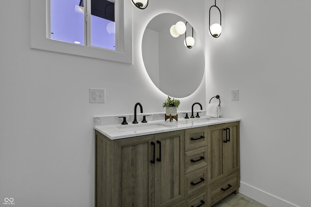 bathroom with vanity