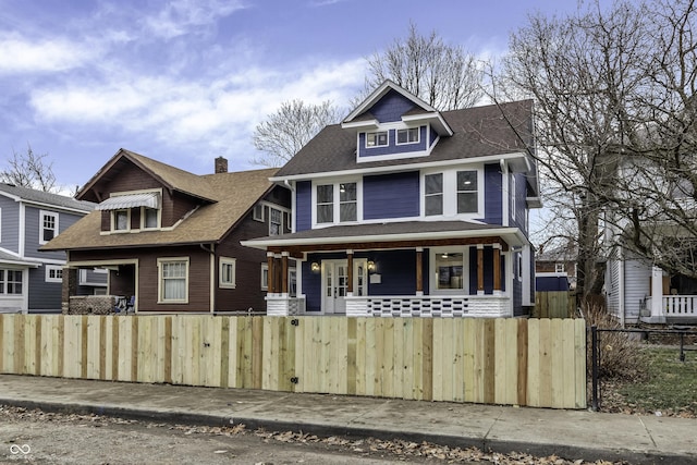 view of front of house with a porch