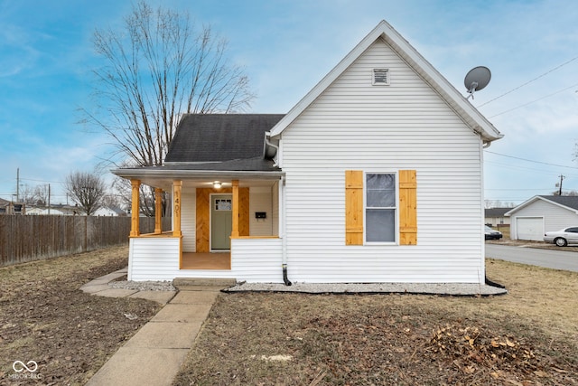 view of front of house featuring covered porch