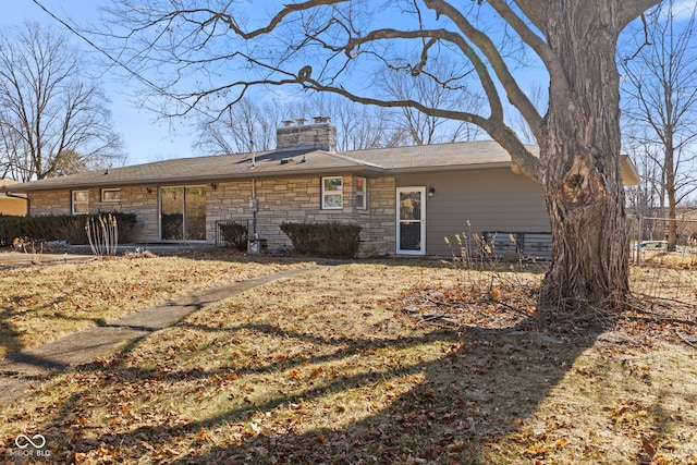 view of rear view of property