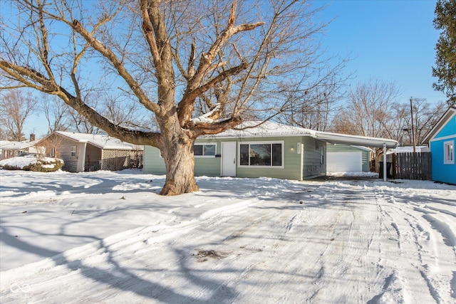 view of ranch-style home